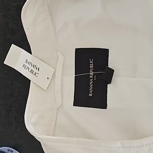 Banana Republic white bomber jacket